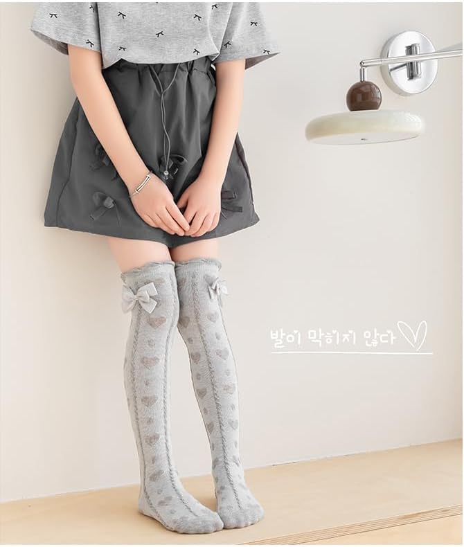 Toptim Kid Girls Knee High Stockings or Over Calf Socks Cotton Princess Tube Dress Socks - Image 2